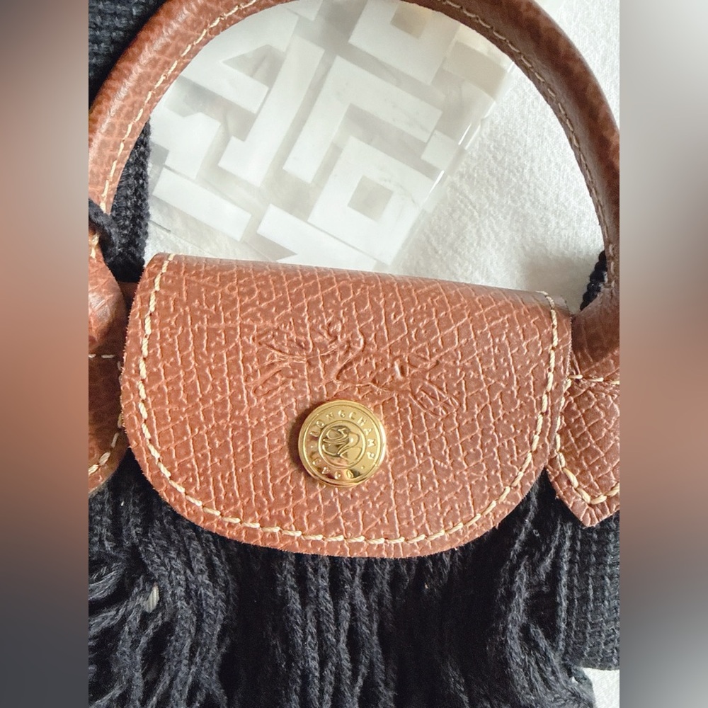 Longchamp LE PLIAGE FILET XS MESH BAG Black - Picture 3 of 5